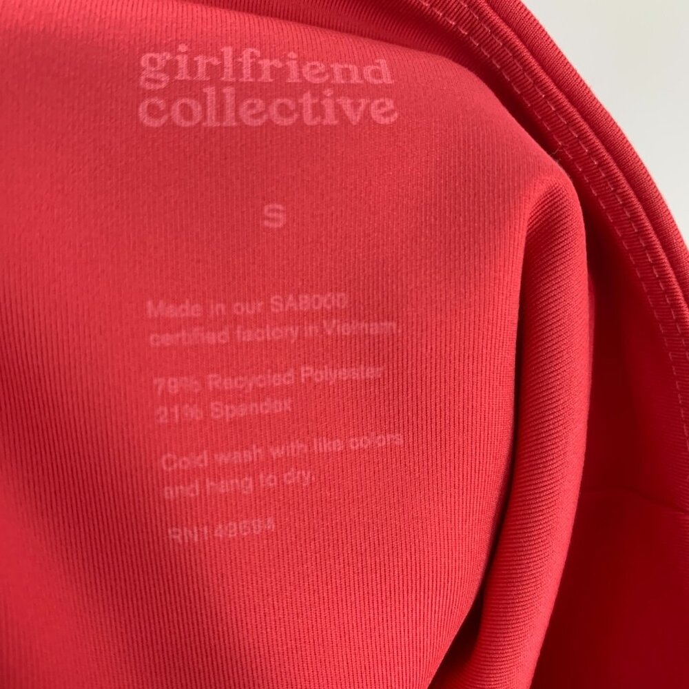 Girlfriend Collective Leggings High Waist 7/8 Crop Geranium Pink NWT - Picture 14 of 15